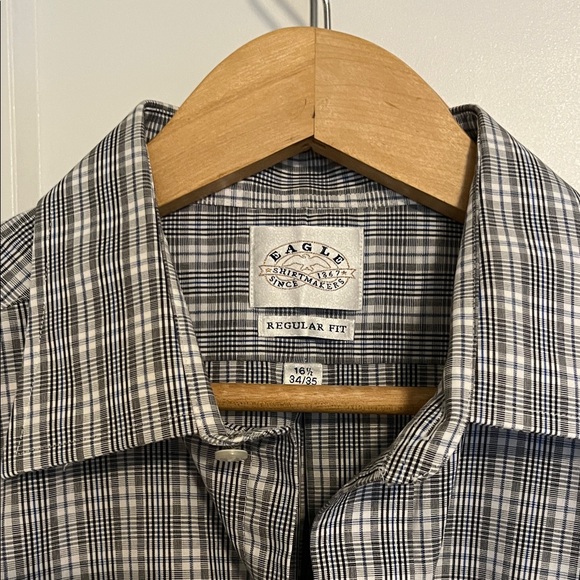 4 (four) Eagle Brand Men's Assorted Checkered Shirts 16.5 32/33 - Picture 8 of 10
